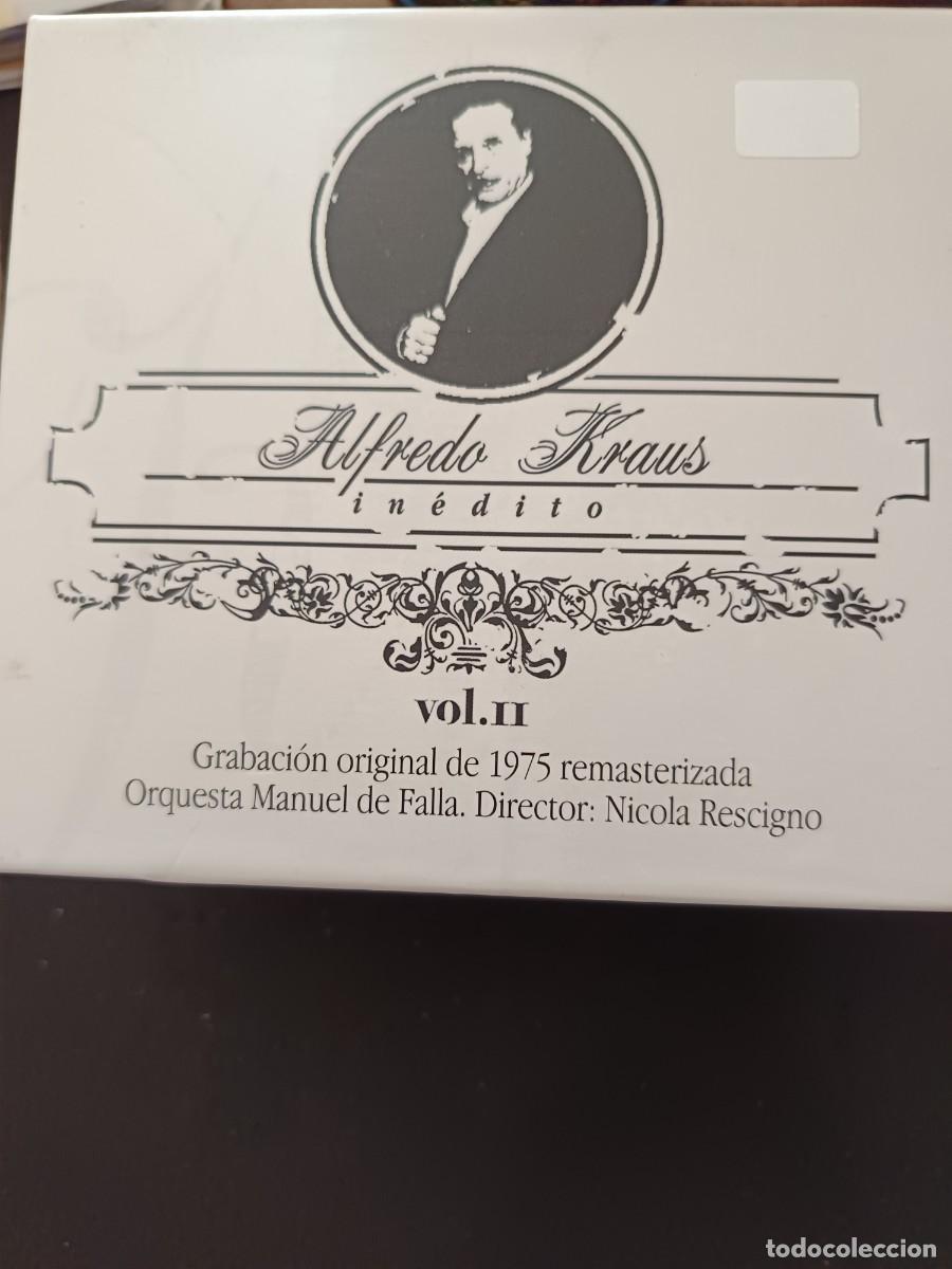 CDs de m&uacute;sica: ALFREDO KRAUS IN&Eacute;DITO. VOL. II GRABACI&Oacute;N ORIGINAL DE 1975 REMASTERIZADA. ORQUESTA MANUEL DE FALLA