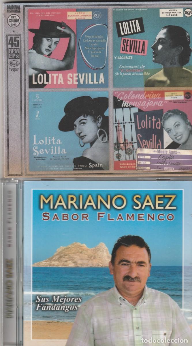 CDs de m&uacute;sica: LOLITA SEVILLA + DE REGALO Mariano Saez &ndash; Sabor Flamenco -FANDANGOS