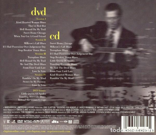 CDs de m&uacute;sica: Eric Clapton - Sessions for Robert J (CD+DVD) - Foto 2