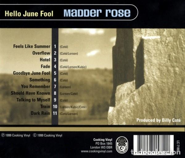 CDs de m&uacute;sica: Madder Rose - Hello June Fool - Foto 2