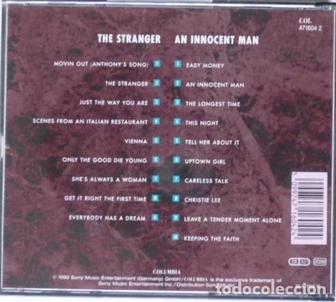 CDs de m&uacute;sica: Billy Joel - The Stranger + Innocent Man (2 CDs) - Foto 2