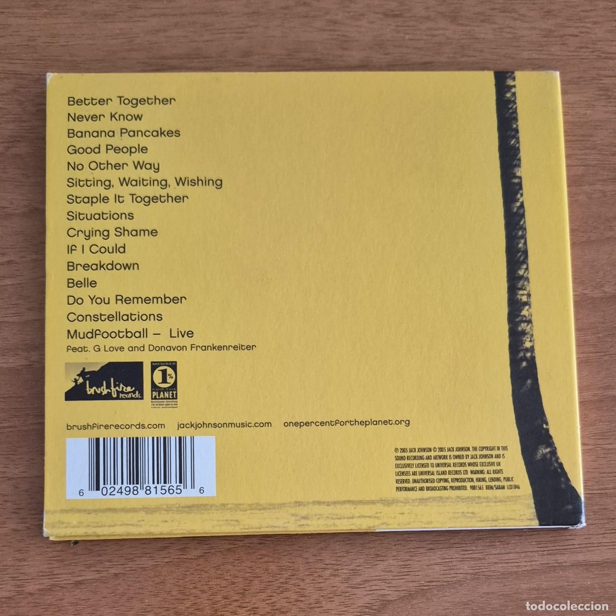 CDs de m&uacute;sica: IN BETWEEN DREAMS - JACK JOHNSON (CD) - Foto 2