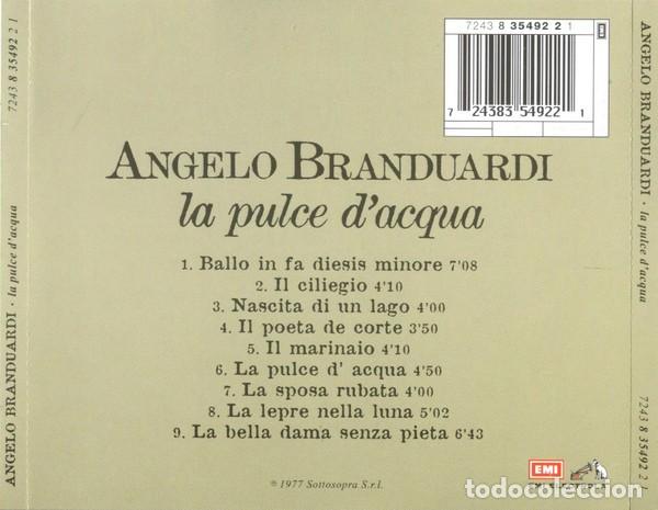CDs de m&uacute;sica: Angelo Branduardi - La pulce dacqua - Foto 2