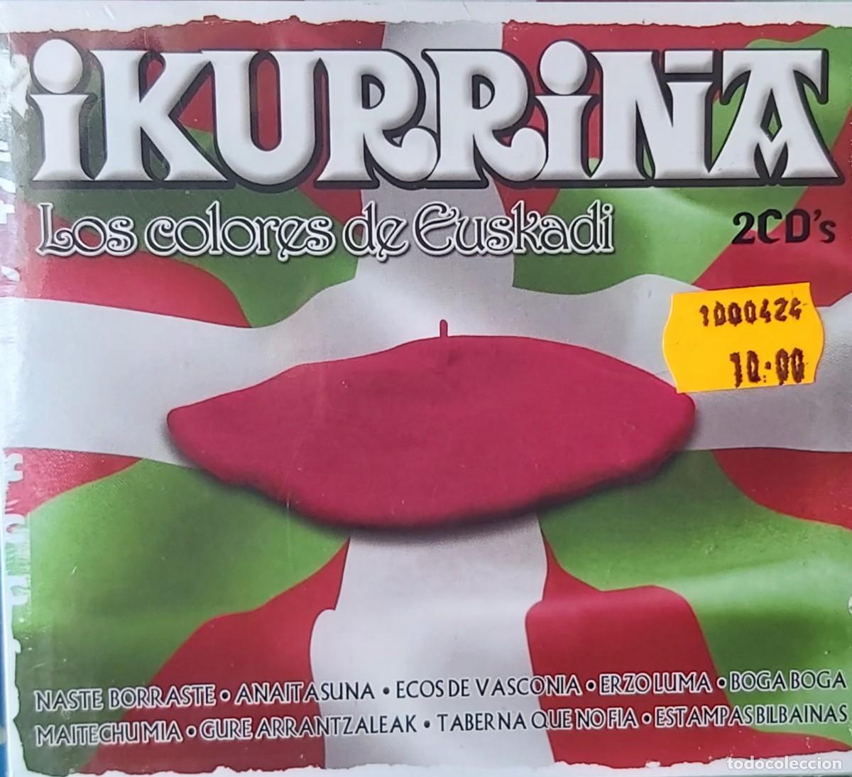 CDs de m&uacute;sica: IKURRI&Ntilde;A &rdquo;Los colores de Euskadi&rdquo; ( Dos CD&acute;s emblistados con 24 canciones populares vascas&rdquo;