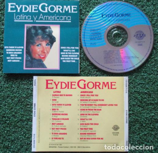 CDs de m&uacute;sica: EYDIE GORME ** Latina Y Americana ** CD 1991