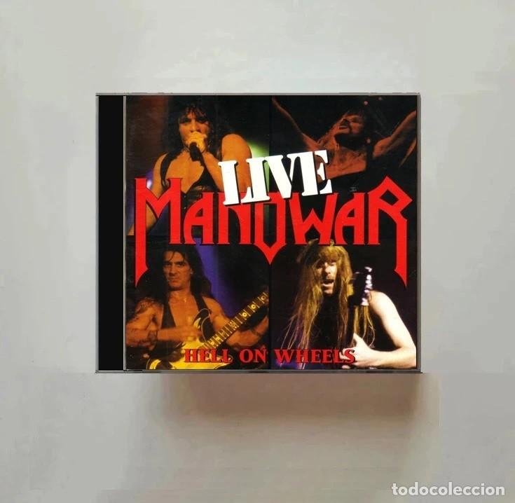 CDs de m&uacute;sica: [DOBLE CD]. MANOWAR. LIVE. HELL ON WHEELS.