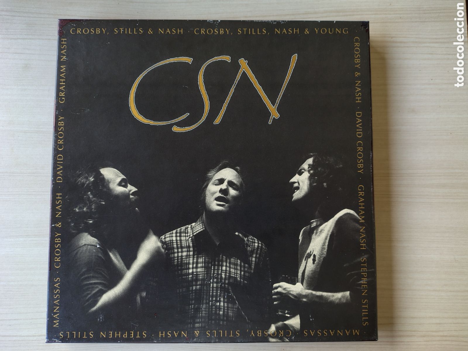 CDs de m&uacute;sica: CROSBY STILLS NASH CSN 4CD BOX SET + LIBRO ( 1991 ATLANTIC USA ) NEIL YOUNG MANASSAS