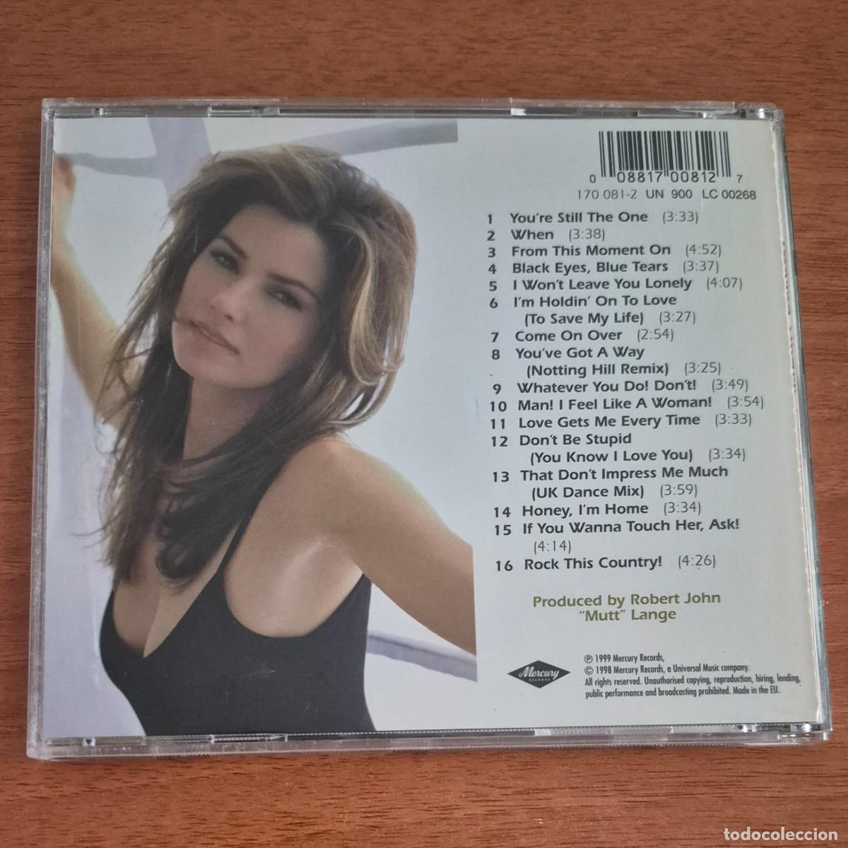 CDs de m&uacute;sica: COME ON OVER - SHANIA TWAIN (CD) - Foto 2