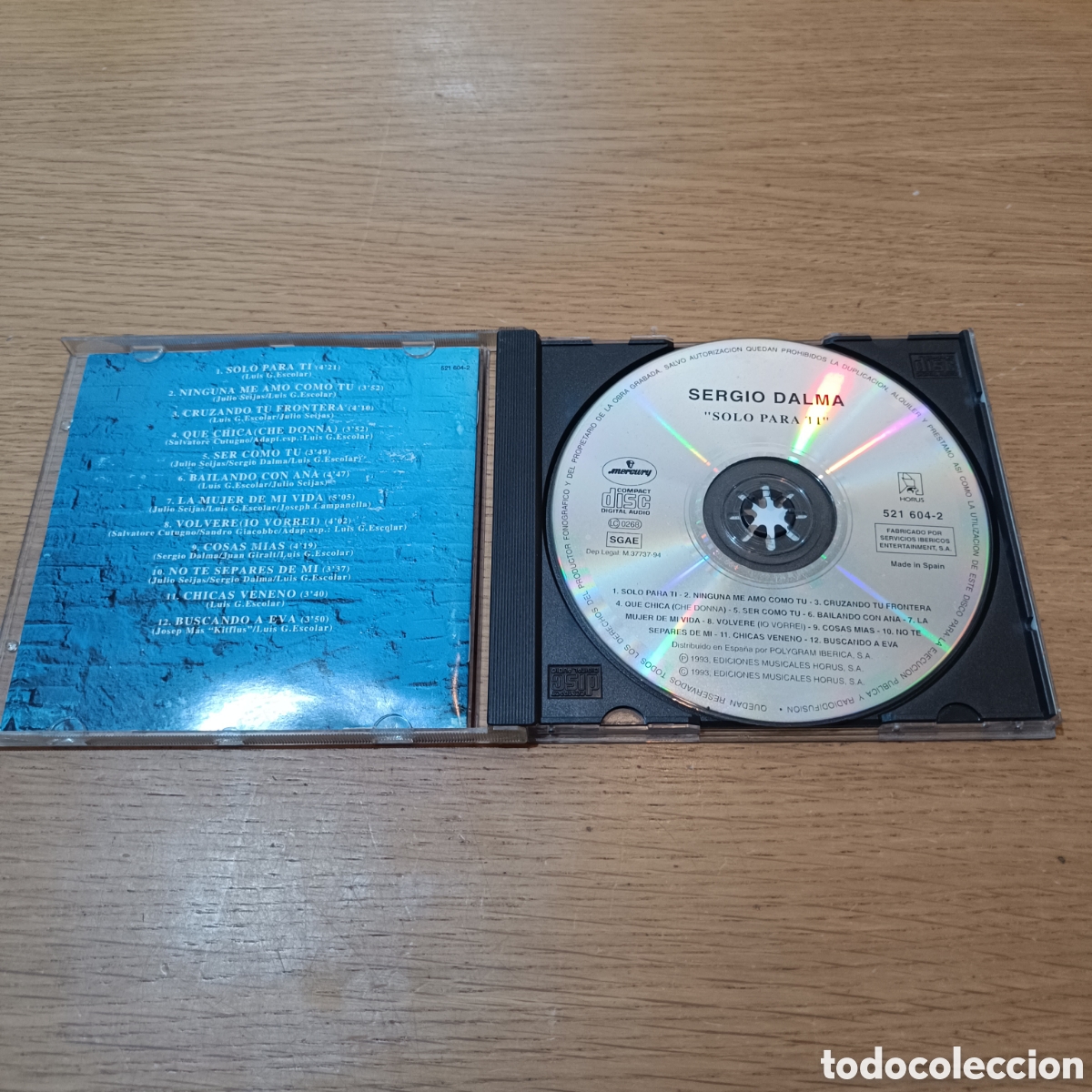 CDs de m&uacute;sica: Sergio Dalma CD Solo Para Ti - Foto 3