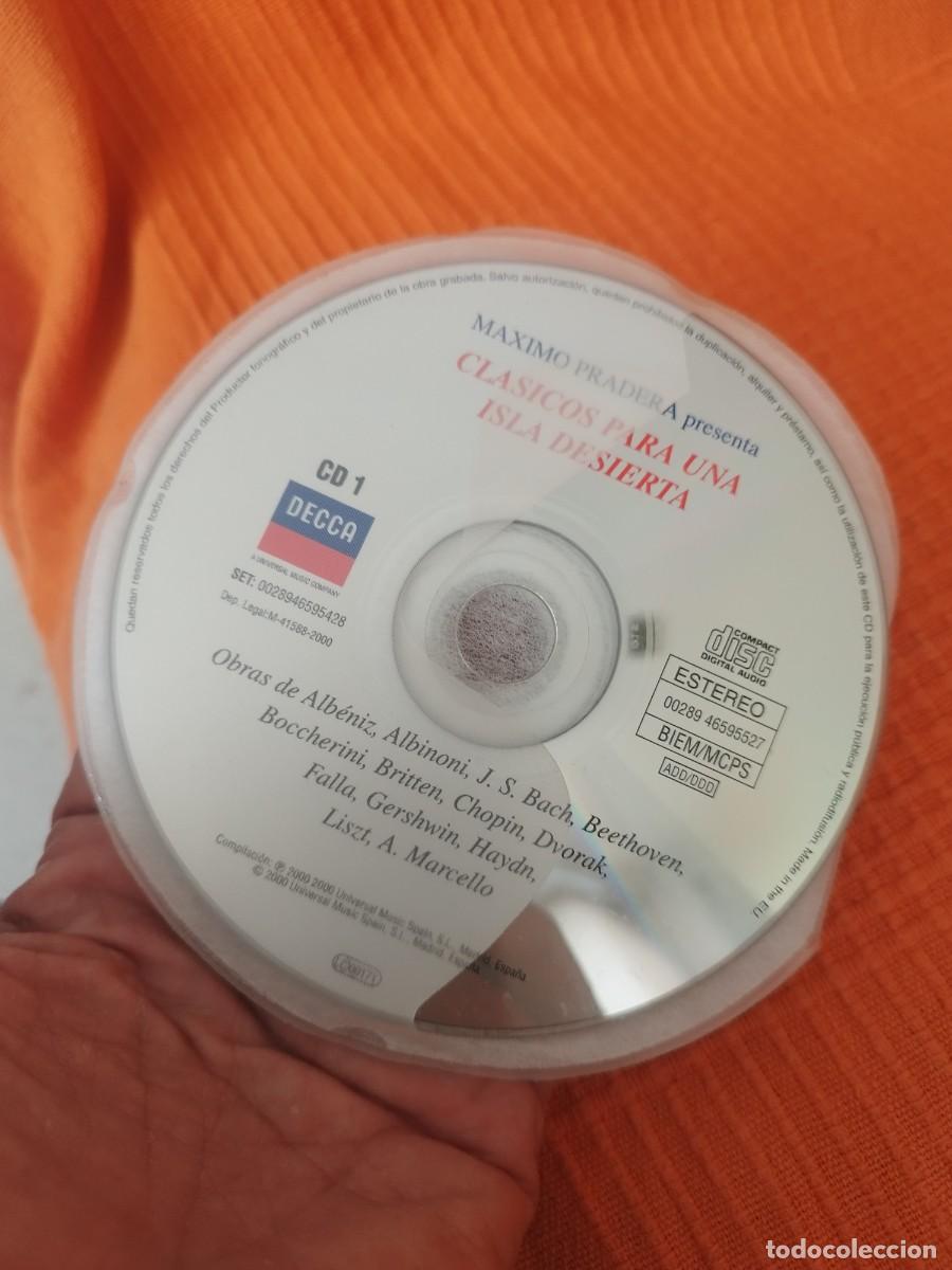 CDs de m&uacute;sica: Cl&aacute;sicos para una isla desierta, presentada por M&aacute;ximo Pradera. Solo cd.