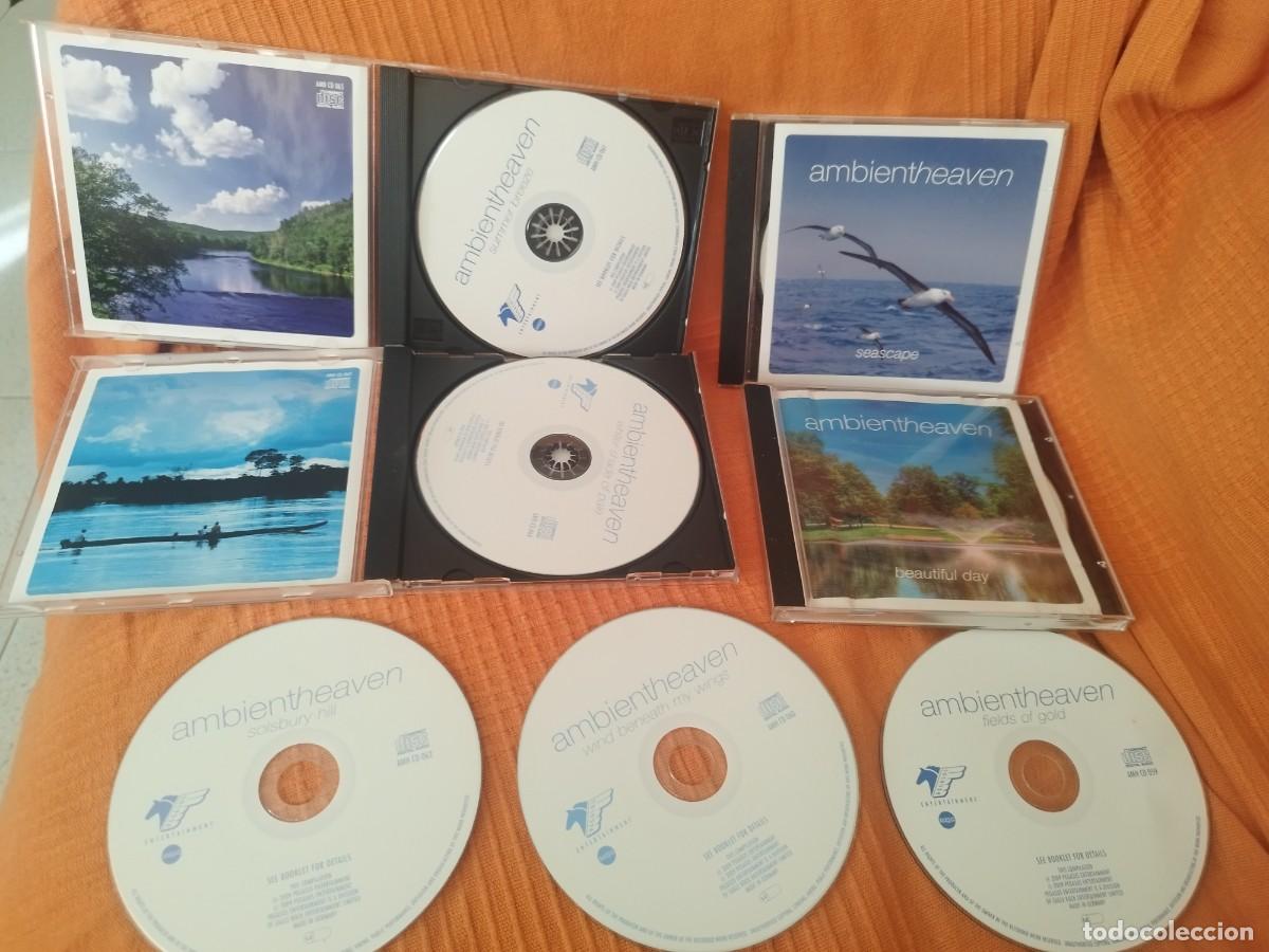 CDs de m&uacute;sica: Colecci&oacute;n de 5 CDs de m&uacute;sica de relajaci&oacute;n. Solo 2 coinciden con los t&iacute;tulos de libreto.