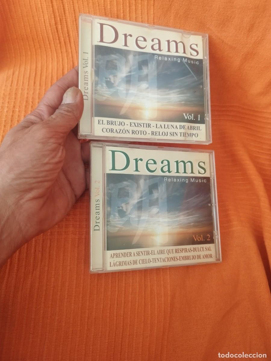CDs de m&uacute;sica: Dreams: Relaxing Music. Un cd vol 2 y caja vac&iacute;a del vol. 3. M&uacute;sica de relajaci&oacute;n.