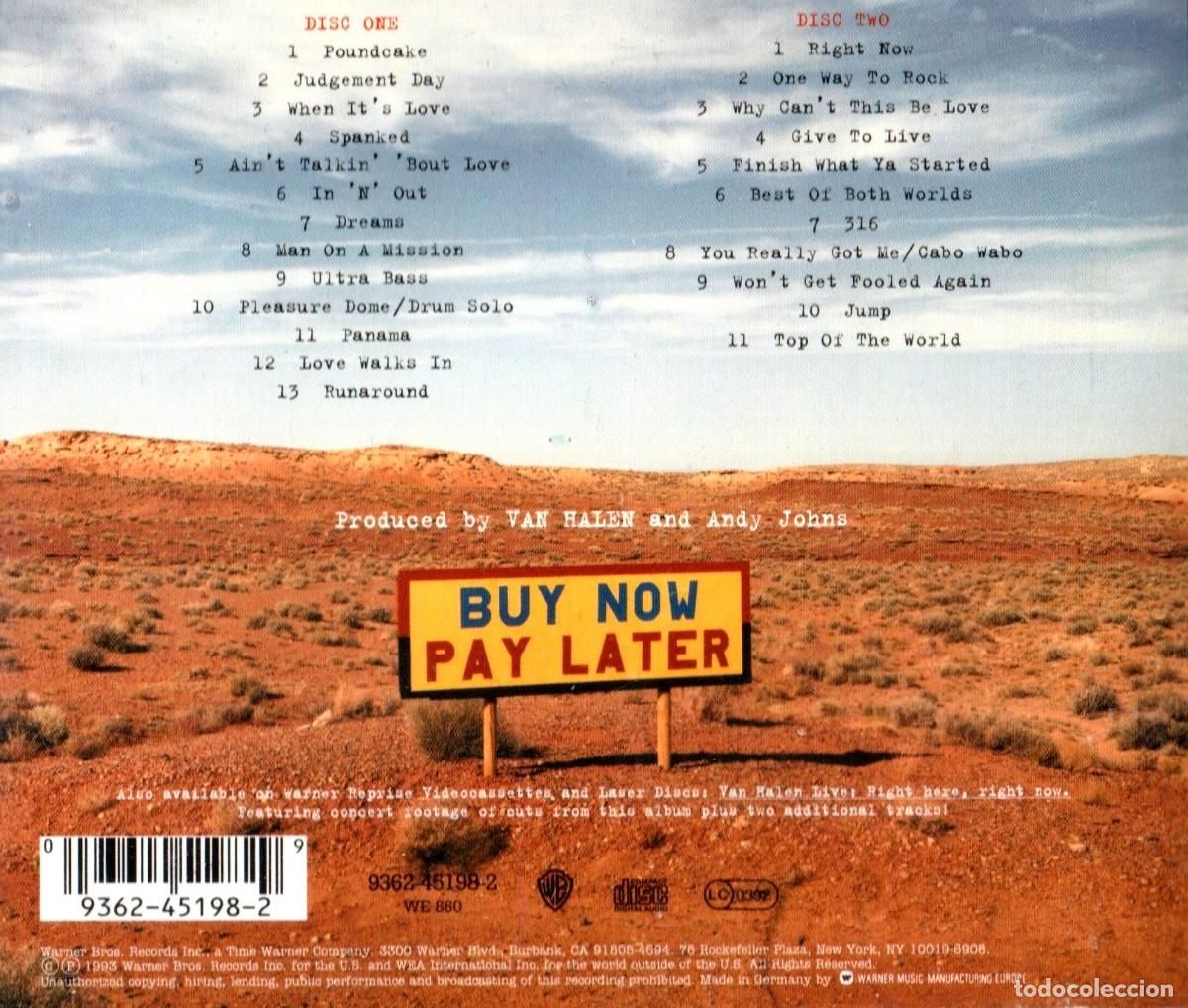 CDs de m&uacute;sica: [DOBLE CD]. VAN HALEN. LIVE. RIGHT HERE. RIGHT NOW. - Foto 2