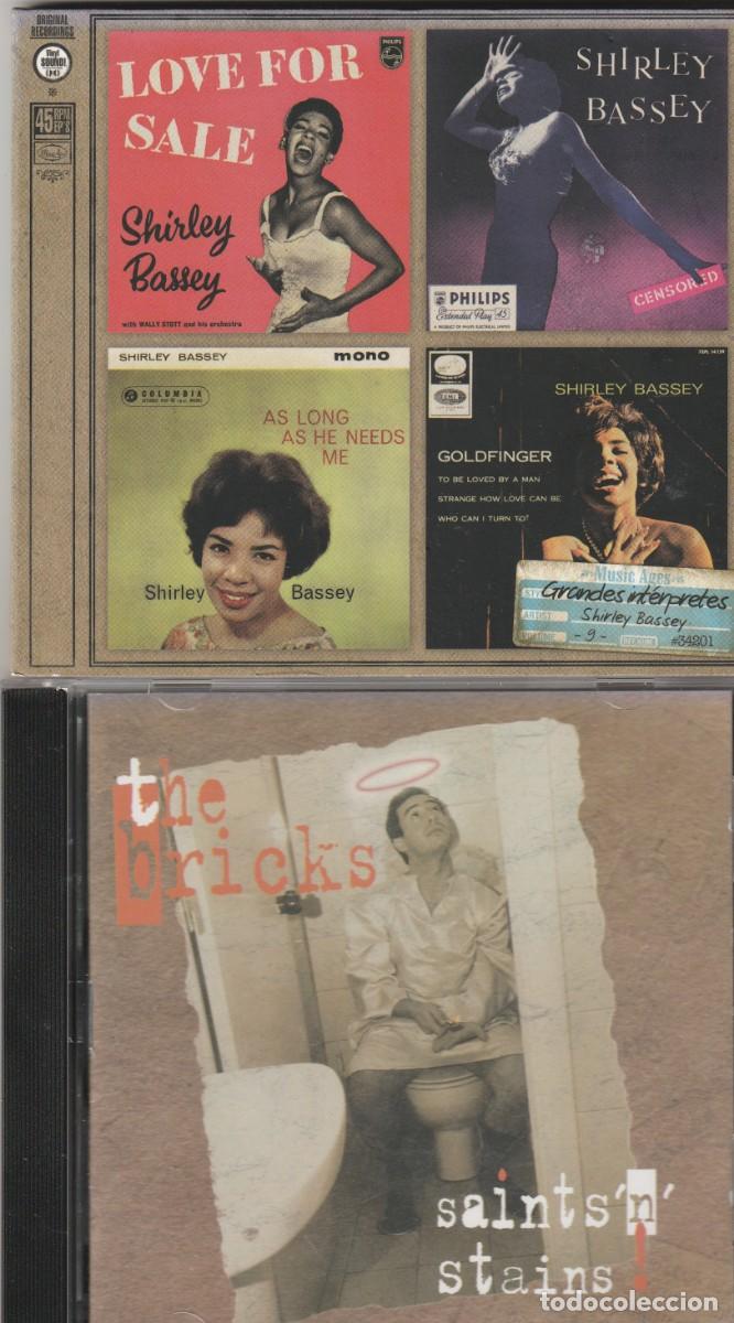CDs de m&uacute;sica: SHIRLEY BASSEY + REGALO DE The Bricks &ndash; Saints&acute;n&acute;Stains-2001-Pop Rock-((((NUEVOS & PRECINTADOS ))