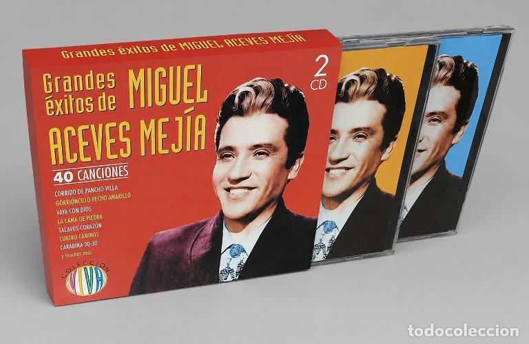 CDs de m&uacute;sica: [SET PACK 2 CDS]. MIGUEL ACEVES MEJIA. GRANDES EXITOS [40 CANCIONES]. MEXICO. RECOPILATORIO.