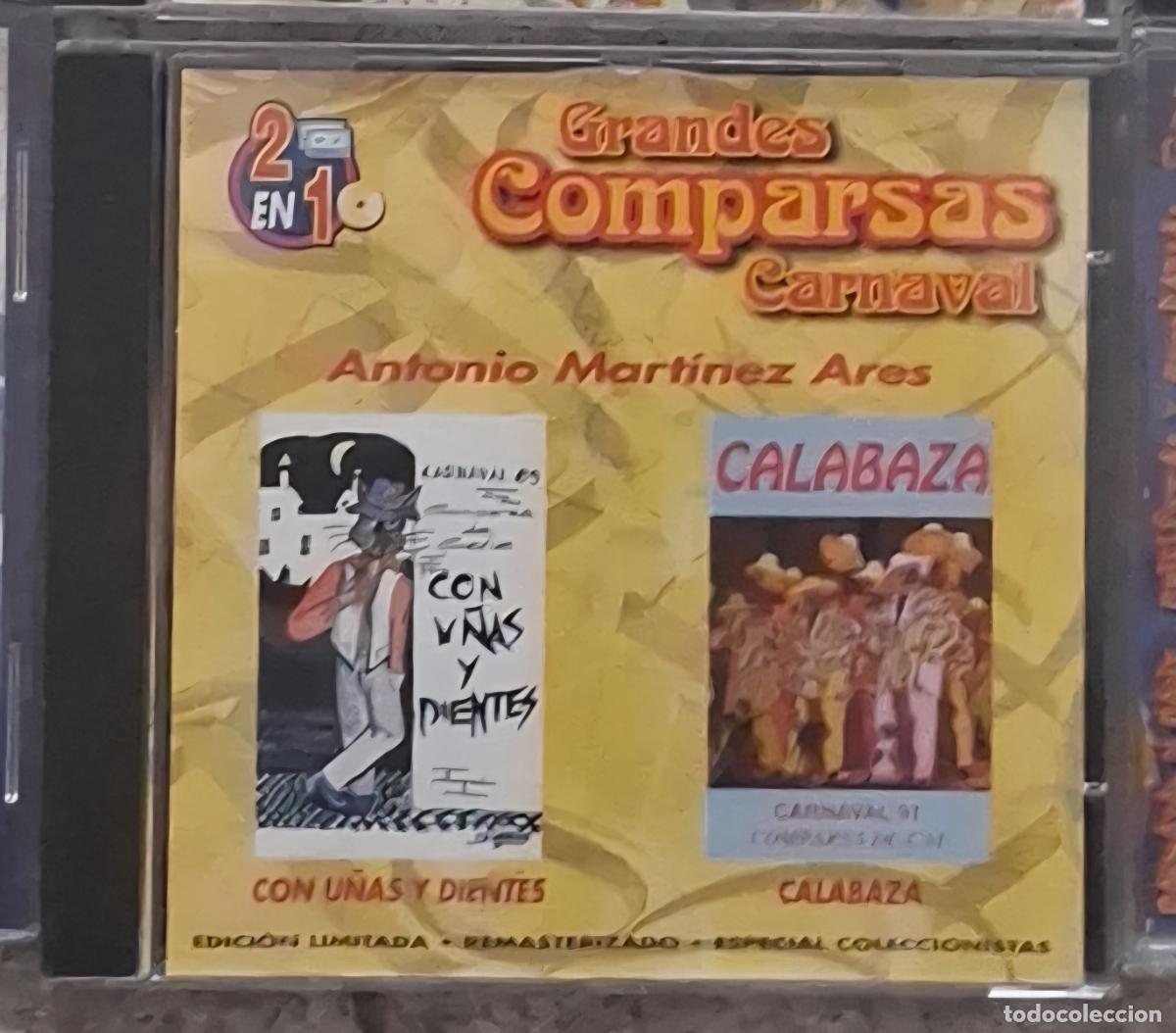 CD de M&uacute;sica: CD CARNAVAL CADIZ CON U&Ntilde;AS Y DIENTES - CALABAZAS - ANTONIO MARTINEZ ARES