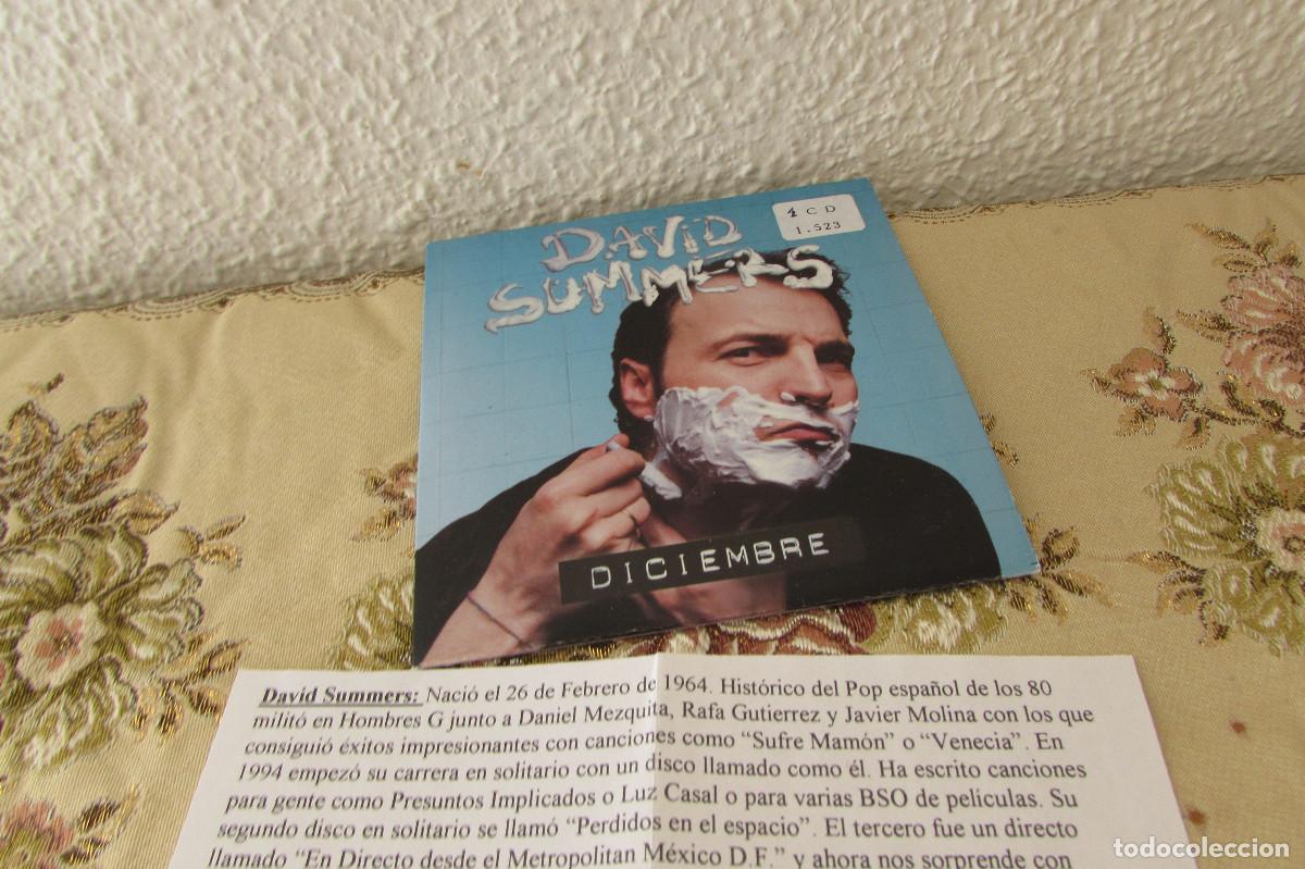 CDs de m&uacute;sica: DAVID SUMMERS - DICIEMBRE (CD SINGLE CADENA 100 ) HOMBRES G