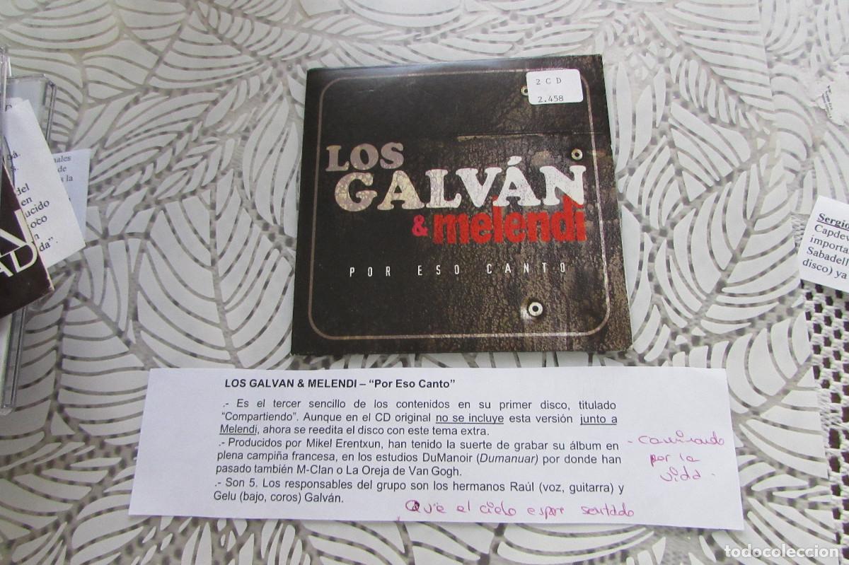 CDs de m&uacute;sica: LOS GALV&Aacute;N & MELENDI &ndash; POR ESO CANTO - CD SINGLE CADENA 100