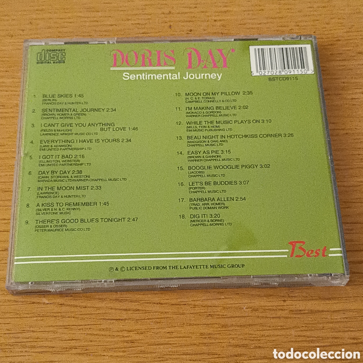 CDs de m&uacute;sica: Doris Day CD Sentimental Journey - Foto 2