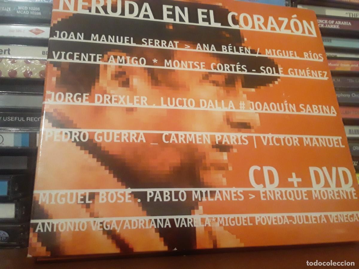 CDs de m&uacute;sica: Various - Neruda En El Coraz&oacute;n (CD, Album + DVD-V) edic. spain 2004