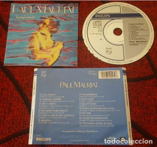 CDs de m&uacute;sica: PAUL MAURIAT ** Transparence ** CD 1985
