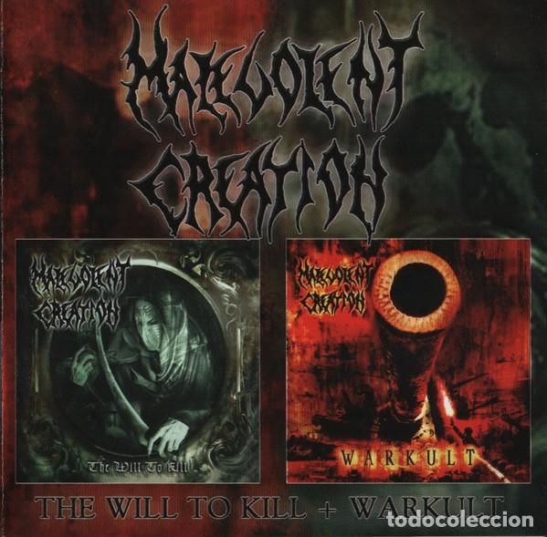 CDs de m&uacute;sica: Malevolent Creation * 2 CD * The Will To Kill + Warkult * Precintado * Nuclear Blast