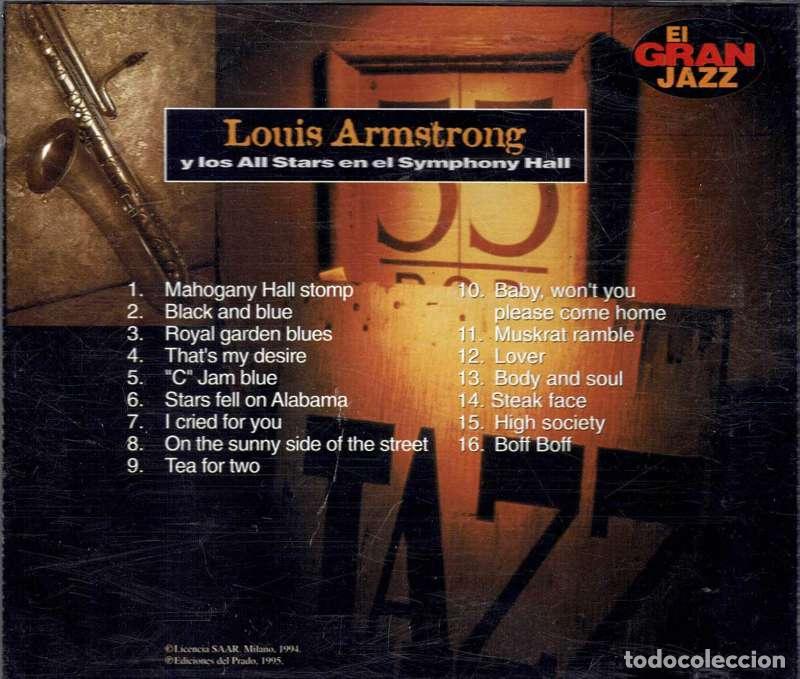 CDs de m&uacute;sica: Louis Armstrong y los All Starss en el Symphony Hall. CD - Foto 2