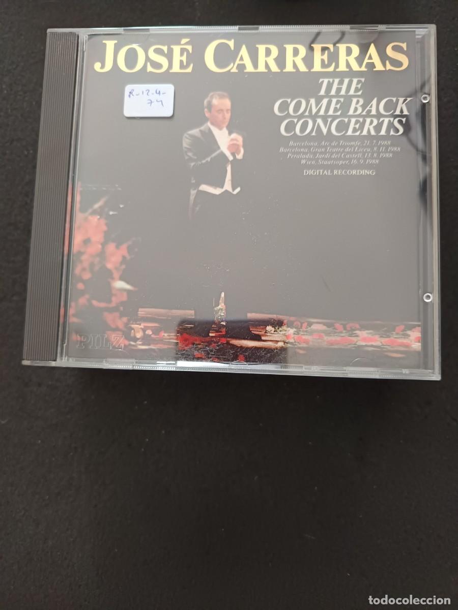 CDs de m&uacute;sica: JOS&Eacute; CARRERAS. THE COME BACK CONCERTS