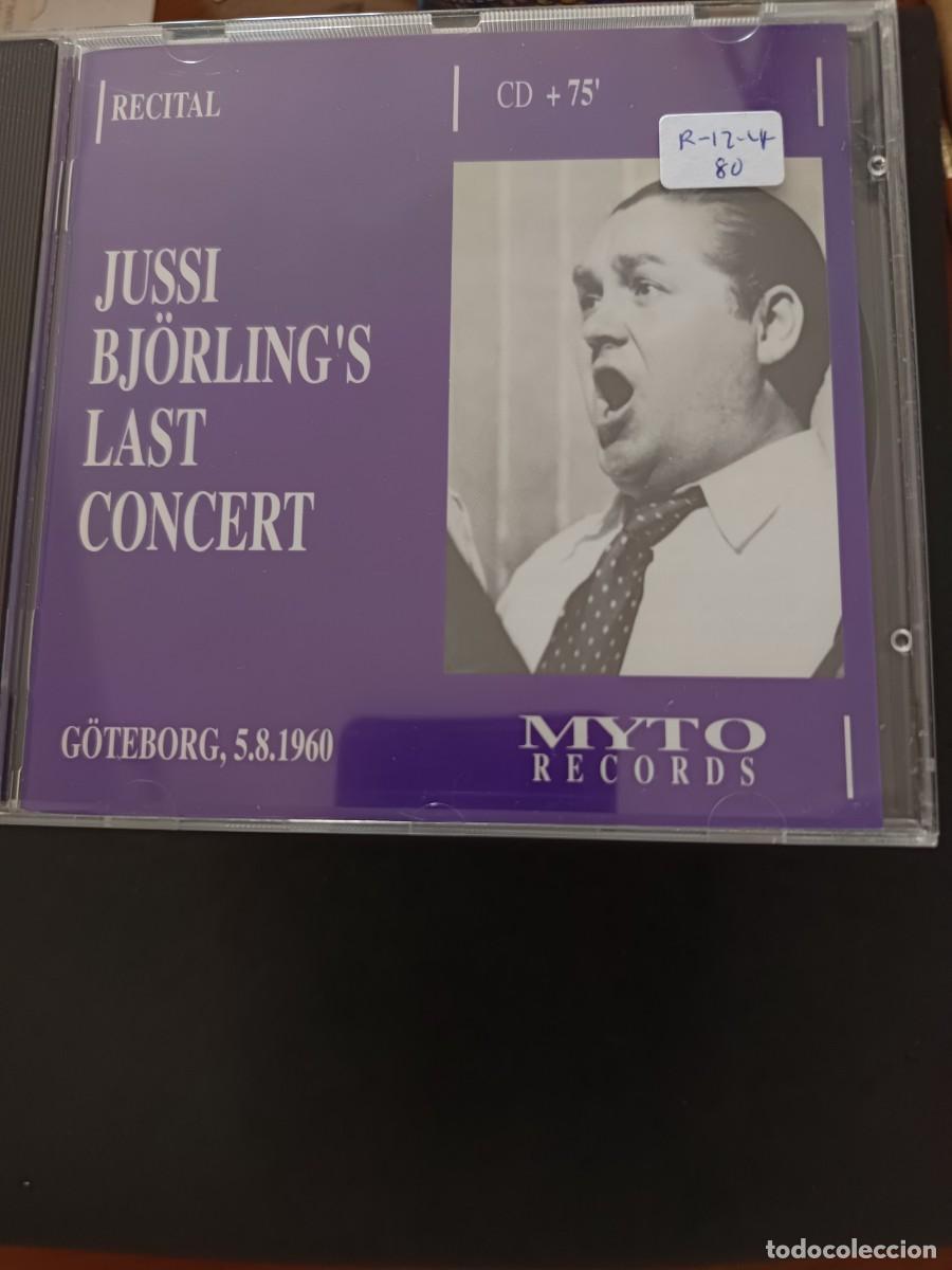 CDs de m&uacute;sica: JUSSI BJ&Ouml;RLING'S LAST CONCERT. G&Ouml;TEBORG, 5.8.1960