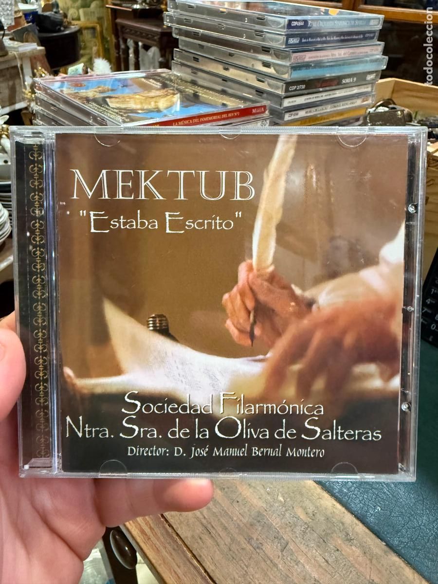 CDs de m&uacute;sica: CD MEKTUB ESTABA ESCRITO - BANDA LA OLIVA DE SALTERAS - SEMANA SANTA SEVILLA