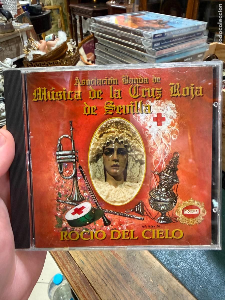 CDs de m&uacute;sica: CD BANDA DE MUSICA CRUZ ROJA DE SEVILLA - ROCIO DEL CIELO - SEMANA SANTA