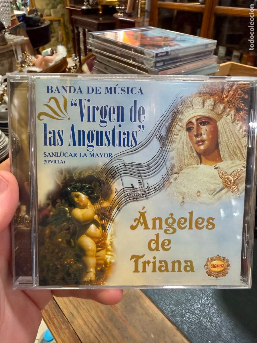 CDs de m&uacute;sica: CD BANDA DE MUSICA VIRGEN DE LAS ANGUSTIAS - ANGELES DE TRIANA - SEMANA SANTA SEVILLA