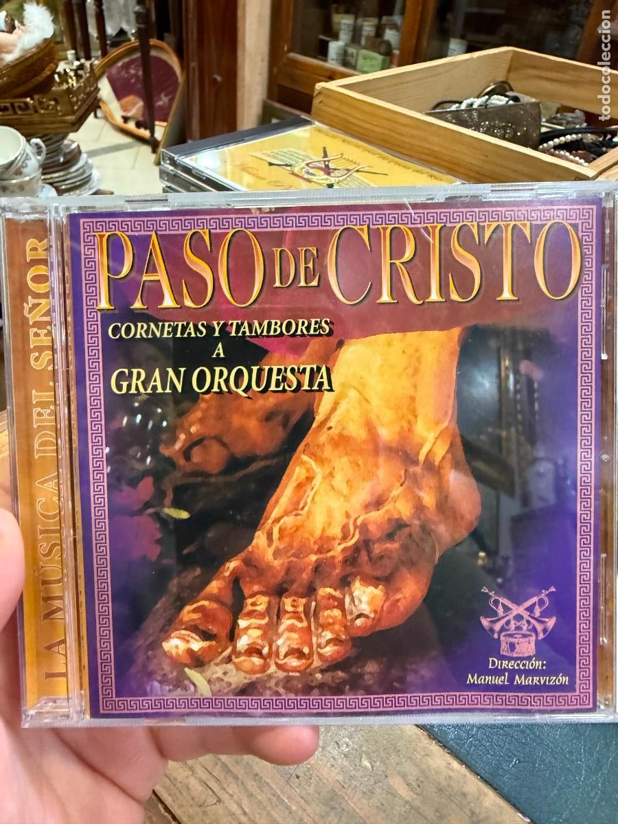 CDs de m&uacute;sica: CD BANDA CORNETAS Y TAMBORES Y GRAN ORQUESTA - PASO DE CRISTO