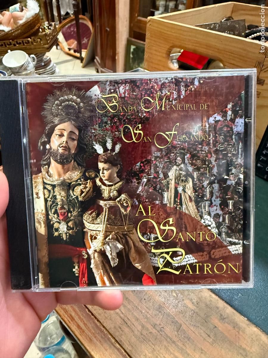 CDs de m&uacute;sica: CD BANDA MUNICIPAL DE SAN FERNANDO - AL SANTO PATRON - SEMANA SANTA