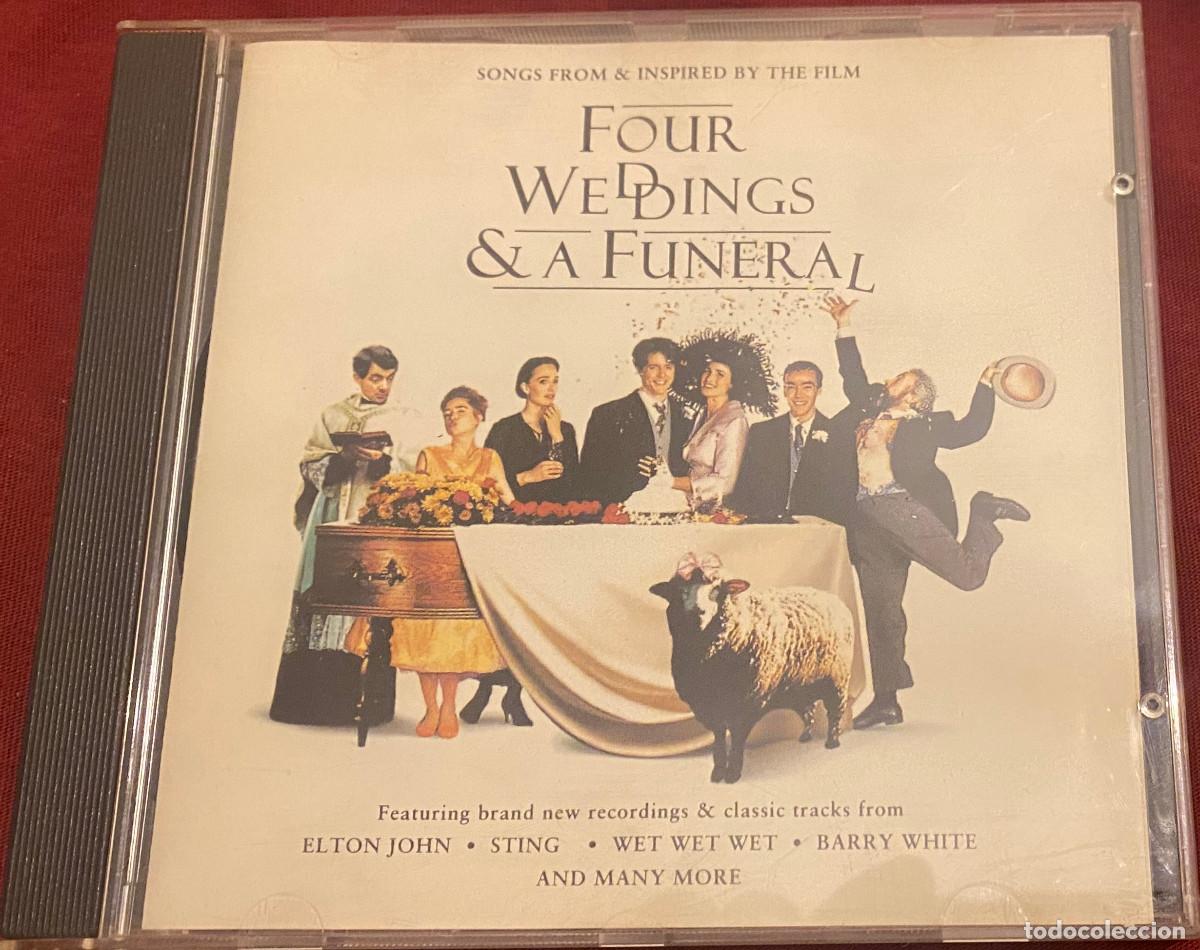 CDs de m&uacute;sica: 'Four Weddings and a Funeral'. BSO. Elton John, Sting, Barry White, etc. 14 temas. Buen estado.