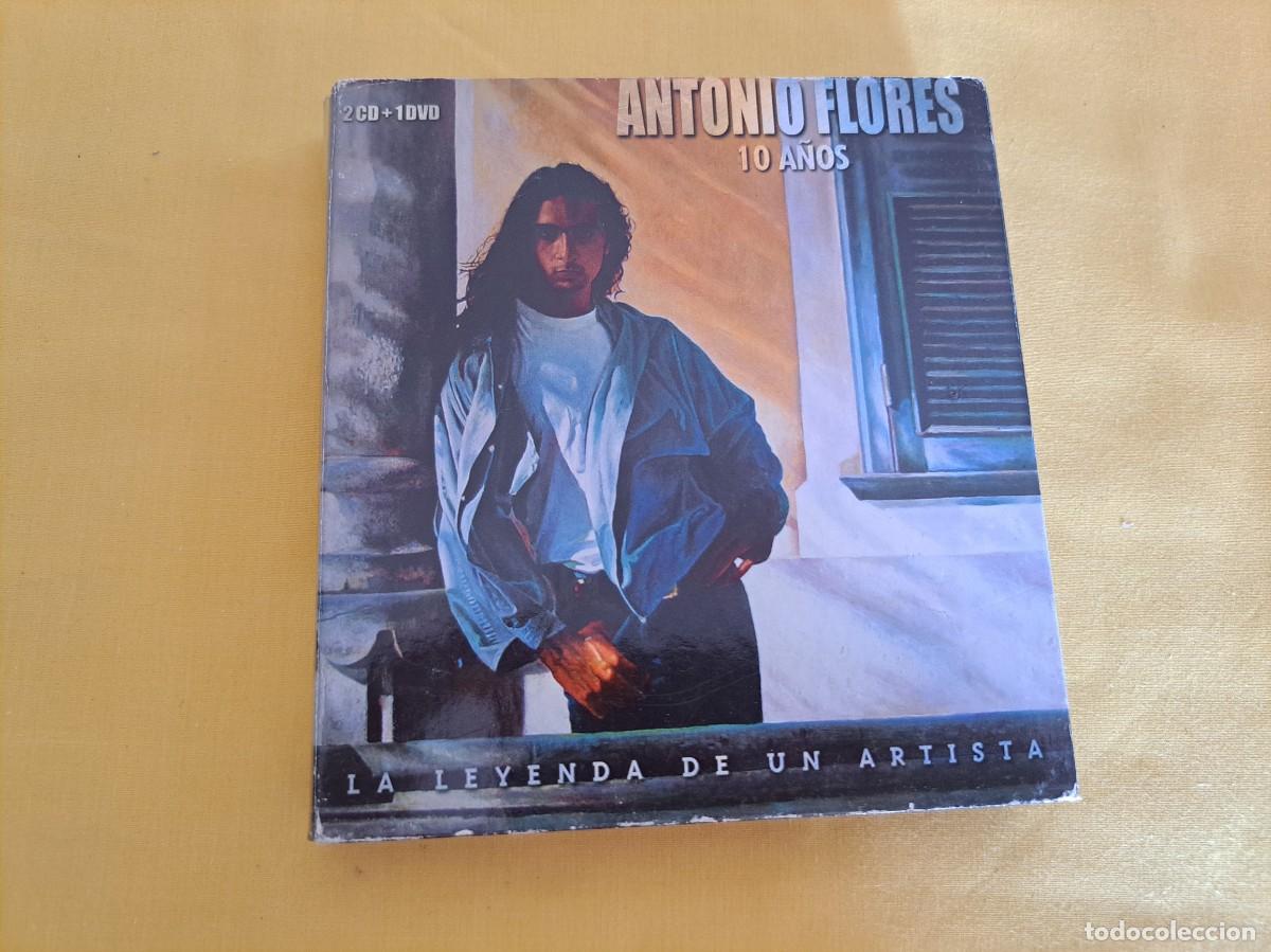 CDs de m&uacute;sica: ANTONIO FLORES - 10 A&Ntilde;OS (LA LEYENDA DE UN ARTISTA) (2 CDS + DVD) - BMG 2005 - CD