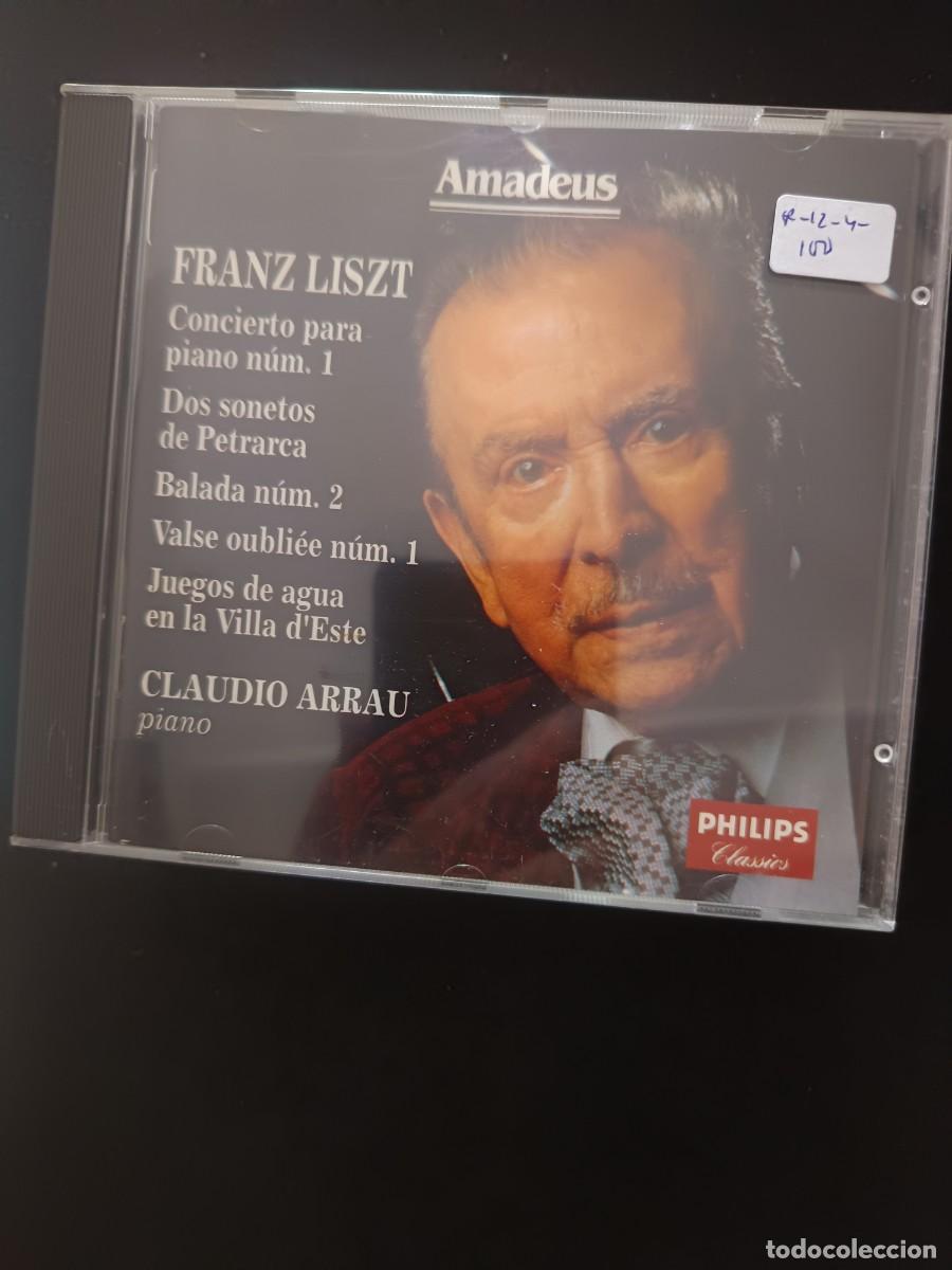 CDs de m&uacute;sica: FRANZ LISZT: CONCIERTO PARA PIANO N&ordm; 1 / DOS SONETOS DE PETRARCA / BALADA N&ordm; 2 / VALSE OUBLI&Eacute; N&ordm; 1