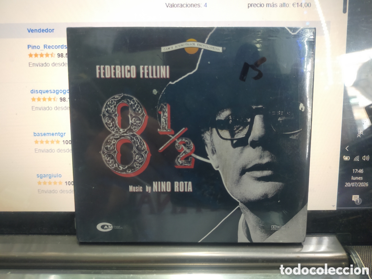 CDs de m&uacute;sica: Fellini nino rota CD Digipack 8 1/2 precintado
