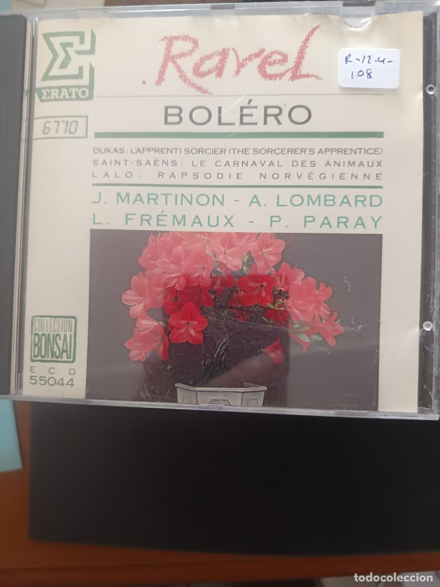 CDs de m&uacute;sica: RAVEL: BOL&Eacute;RO / DUKAS: L'APPRENTI SORCIER (SORCERER'S APPRENTICE) / SAINT-SA&Euml;NS:; LE CARNAVAL DES AA