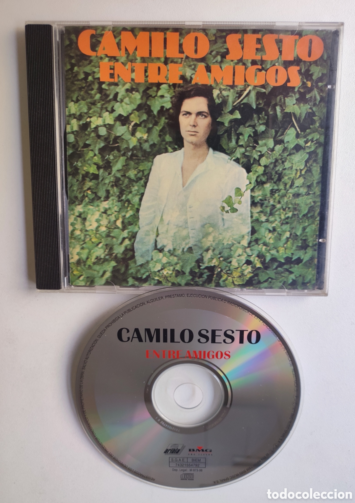 CDs de m&uacute;sica: CD 1998 - CAMILO SESTO / ENTRE AMIGOS - EXCELENTE ESTADO / DIFICIL EN CD- BMG MUSIC SPAIN ALBUM 1977