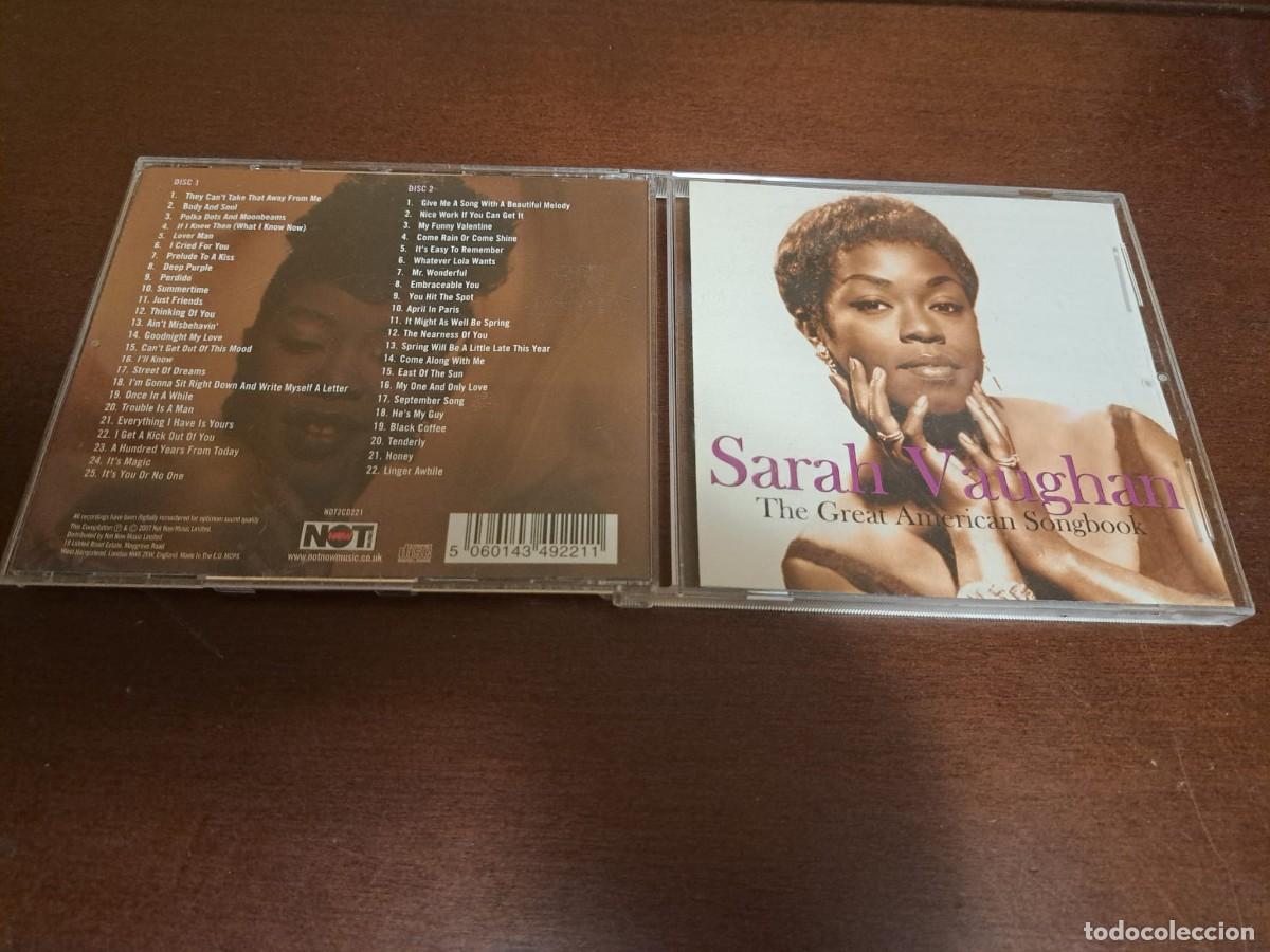 CDs de m&uacute;sica: SARAH VAUGHAN - 2 CD - THE GREAT AMERICAN SONGBOOK - 47 CANCIONES