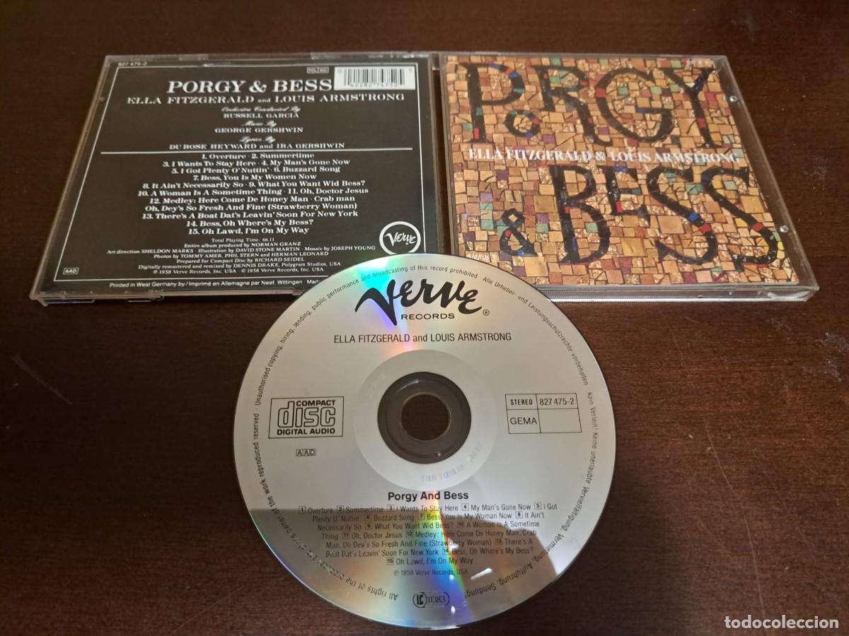 CDs de m&uacute;sica: PORGY and BESS - LOUIS ARMSTRONG & ELLA FITZGERALD - VERVE - GEORGE WERSHWIN - JAZZ