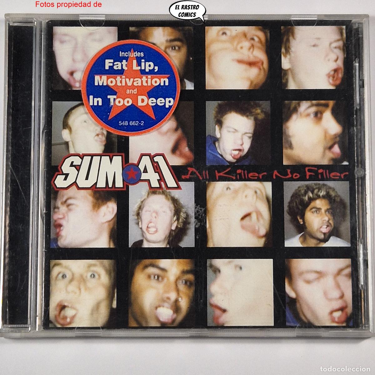 CDs de m&uacute;sica: SUM 41, All Killer No Filler, CD enhanced, Island 2001, Pop Rock Punk