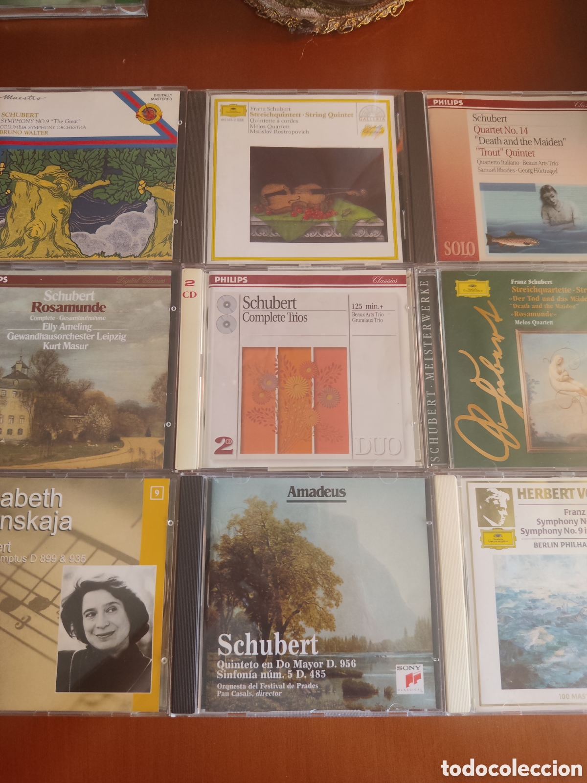 CDs de m&uacute;sica: Lote M&uacute;sica clasica 9 CDs Schubert