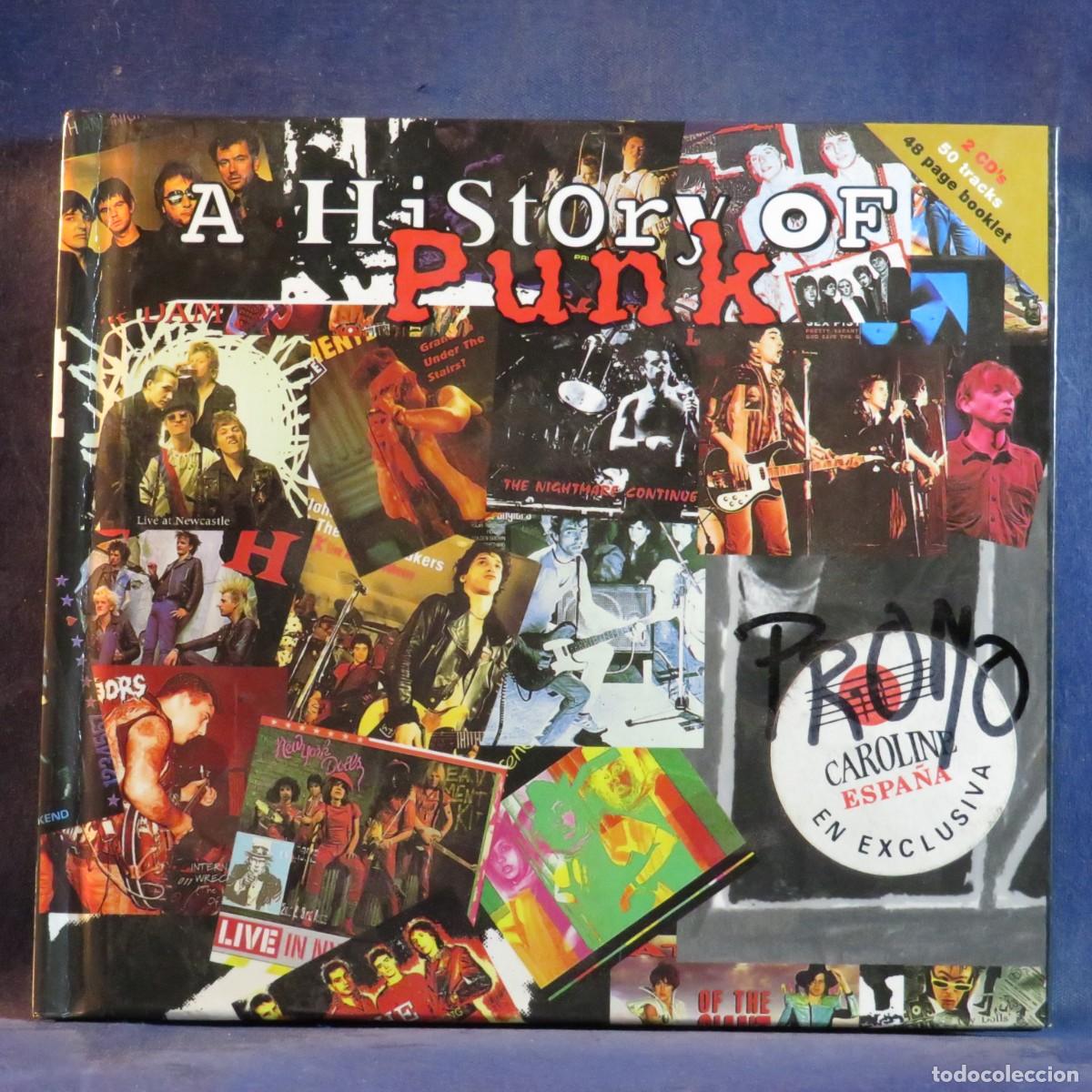 CDs de m&uacute;sica: VARIOUS &ndash; A HISTORY OF PUNK - 2 CD - Foto 1