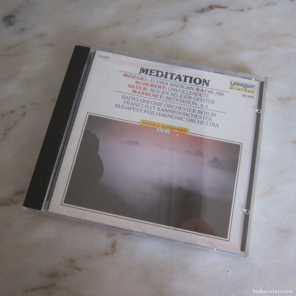 CDs de m&uacute;sica: MEDITATION - MOZART, BACH, SCHUBERT, GLUCK, MASSENET (LASERLIGHT) CD