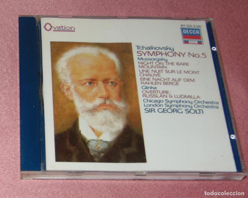 CDs de m&uacute;sica: TCHAIKOVSKY - SYMPHONY N&ordm;5- MUSSORGSKY - GLINKA - SOLTI - CHICAGO SYMPHONY ORCHESTRA -CD ALBUM DECCA
