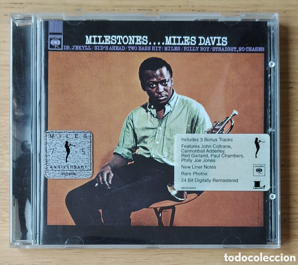 CDs de m&uacute;sica: MILES DAVIS: &rdquo;MILESTONES&rdquo; CD 2001 - ED. REMASTERIZADA 24 BITS