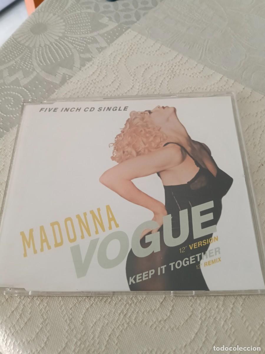 CDs de m&uacute;sica: RAR SINGLE CD. MADONNA. VOGUE. 2 TRACKS. 12 VERSION