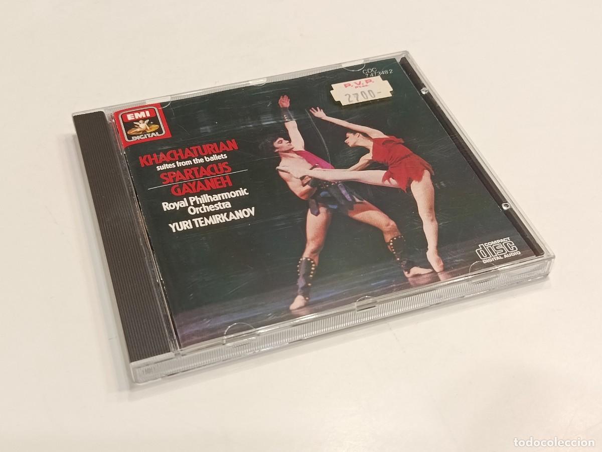 CD de M&uacute;sica: KHACHATURIAN - SUITES BALLETS SPARTACUS GAYANEH - YURI TEMIRKANOV - EMI CD CDC 7 47348 2 (1986) NEW